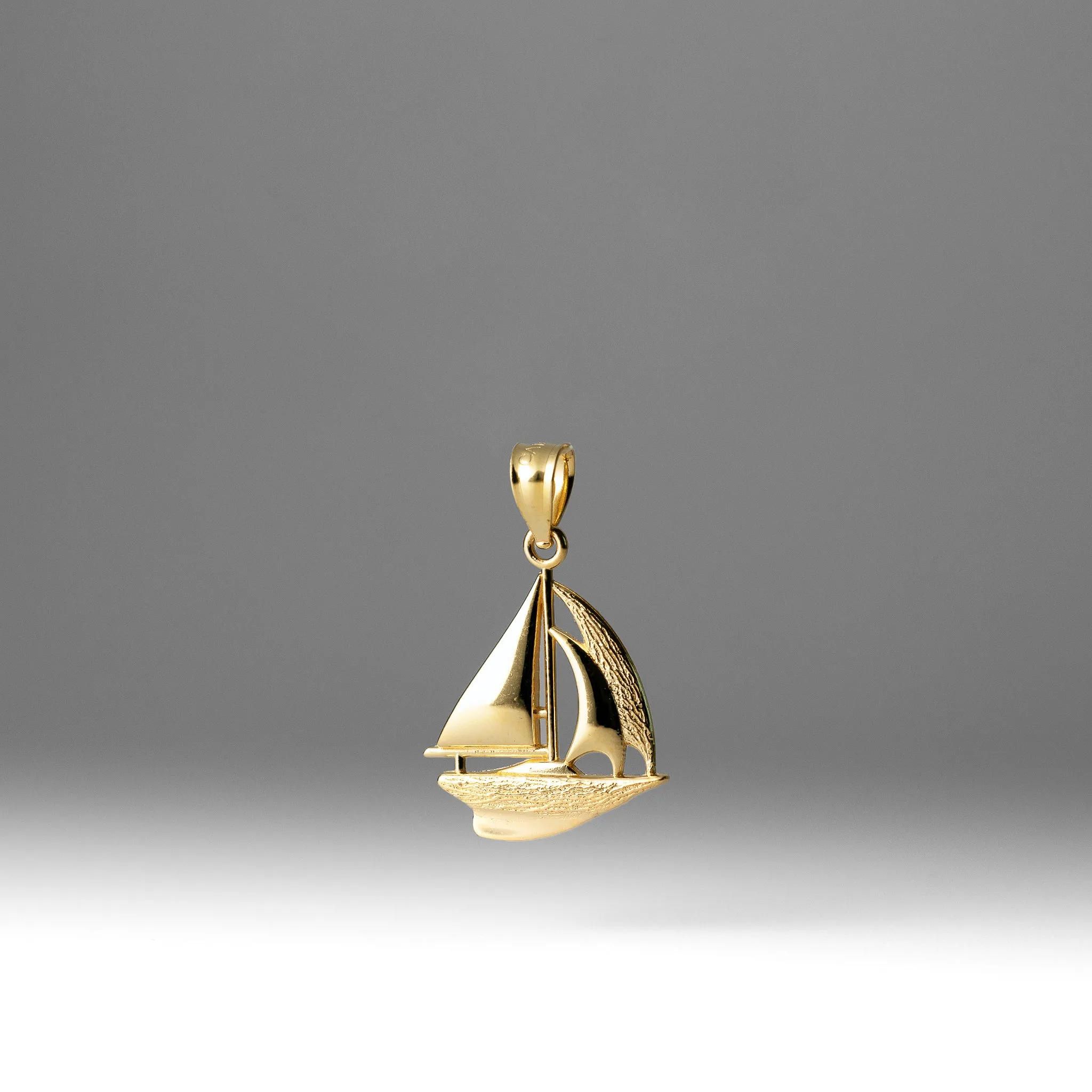 Gold Sailboat Pendant