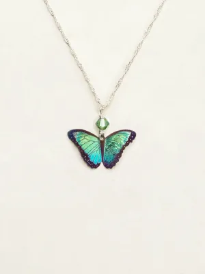 Green Flash Bella Butterfly Pendant Necklace