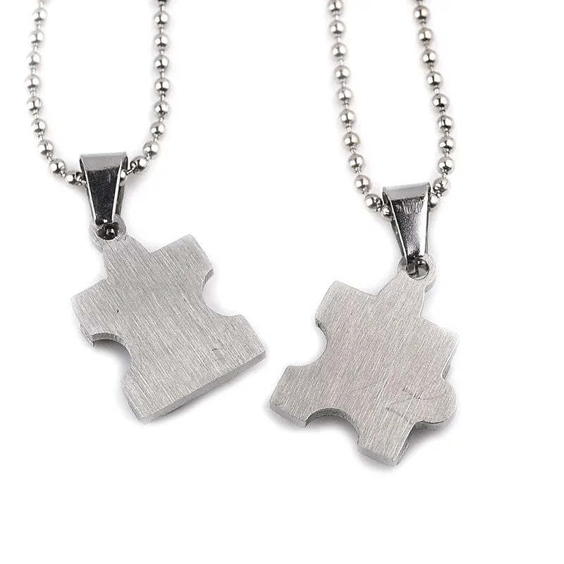 Heart-Shaped Couple Necklaces for Valentine