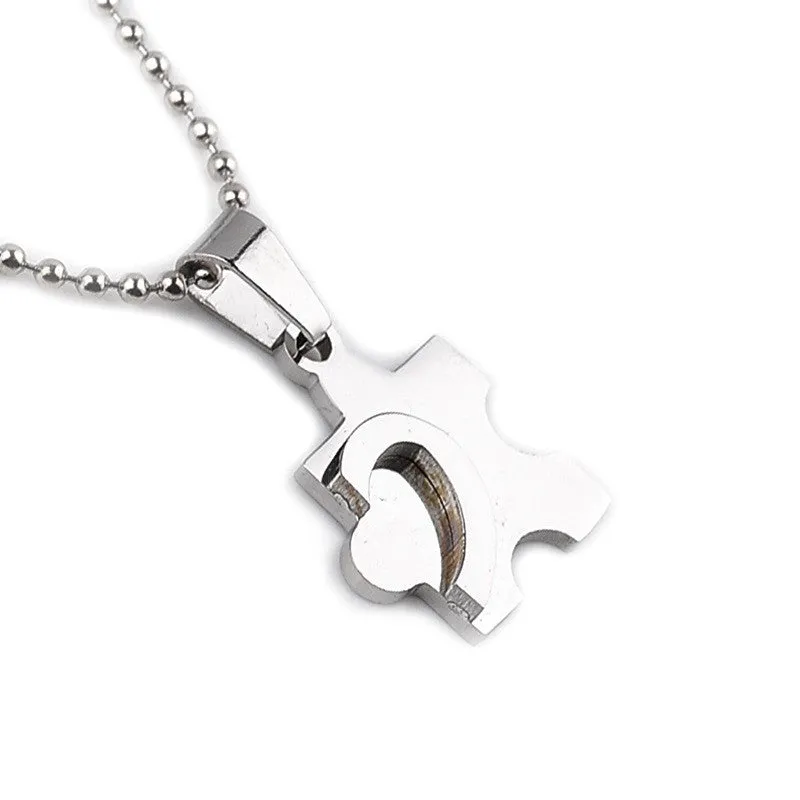 Heart-Shaped Couple Necklaces for Valentine
