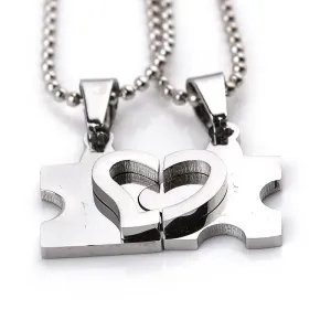 Heart-Shaped Couple Necklaces for Valentine
