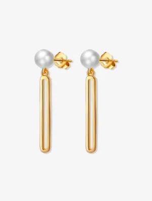 Hera Pearl Chain Stud