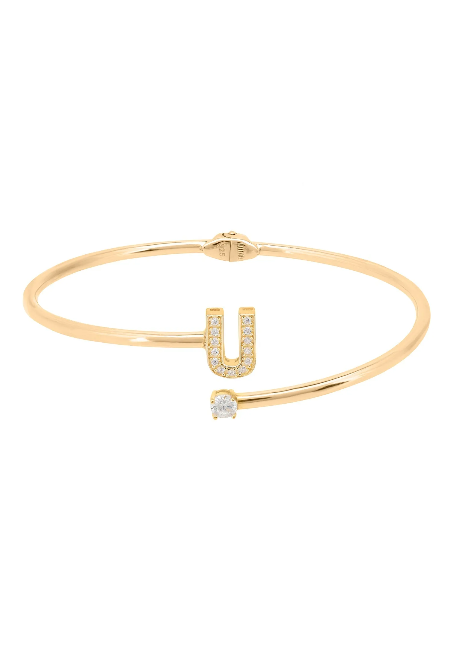 Initial Bangle Gold U
