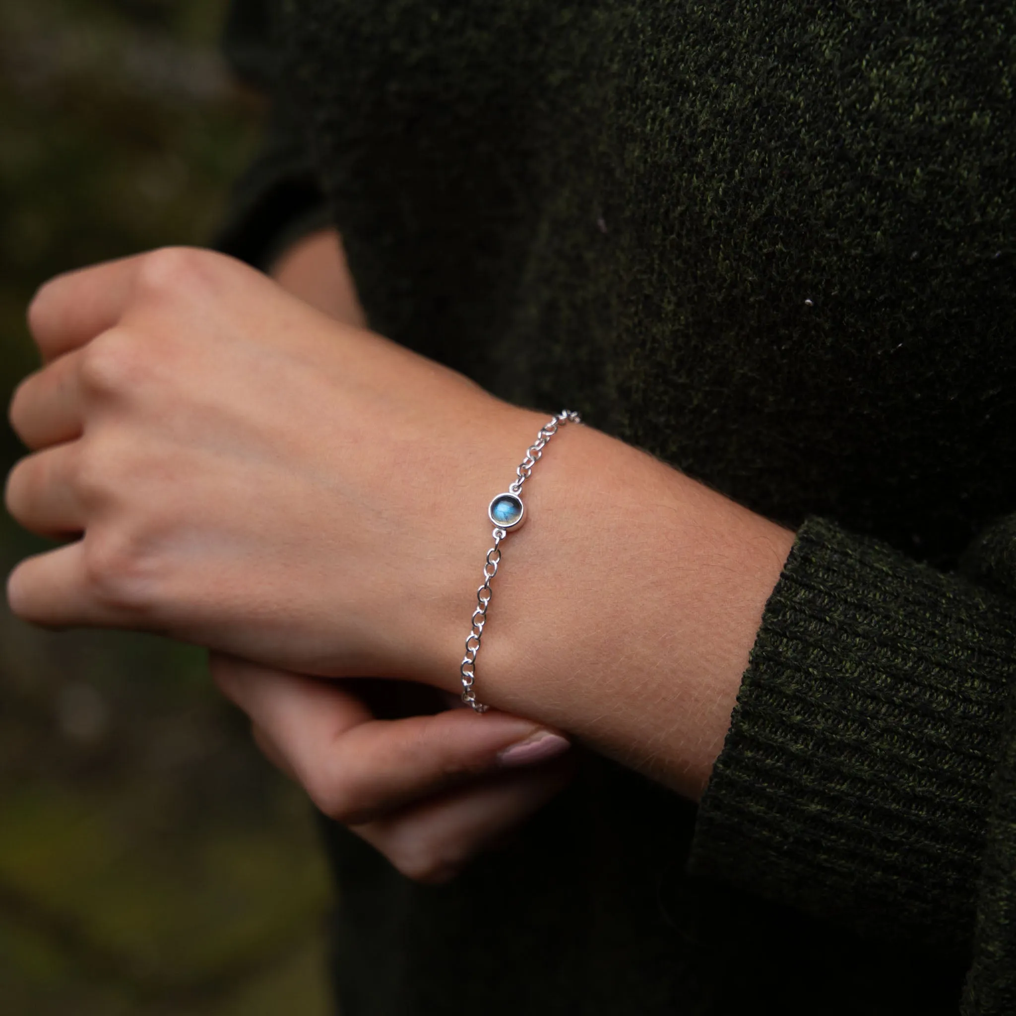 Labradorite Gemstone Bracelet