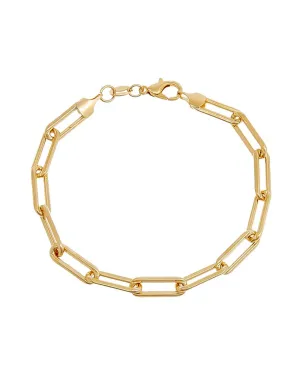 Large Paperclip Link Bracelet Gold One Size | Gold