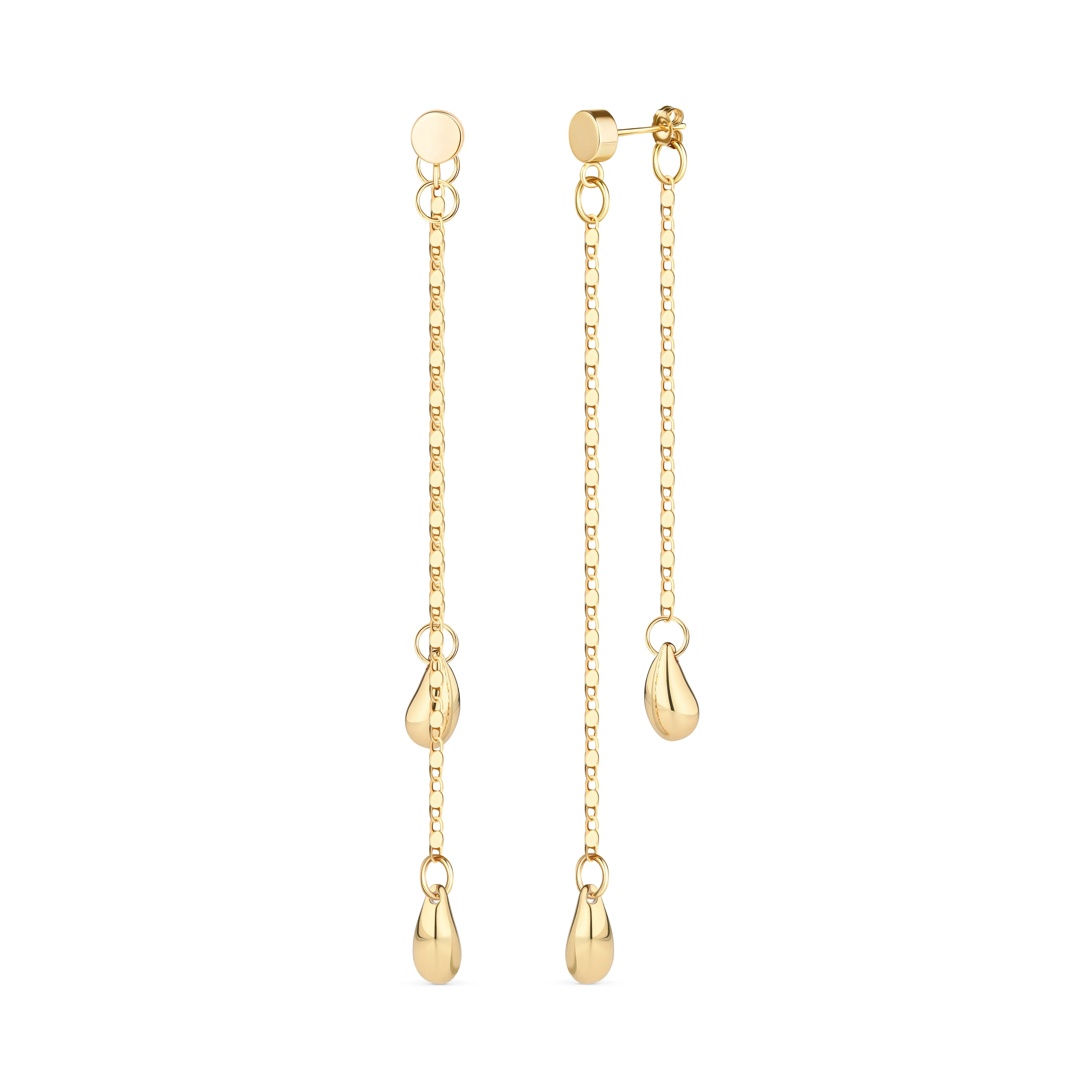 Last Tear Drop Earrings -Gold