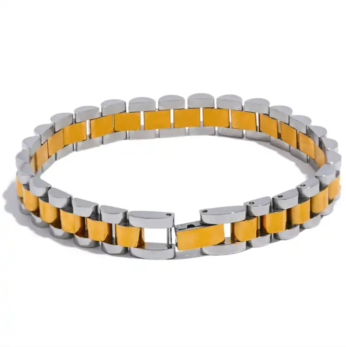 Marco Watch Strap Bracelet - 18K Gold Coated