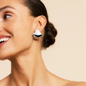 Melrose Studs Earrings -  Steel