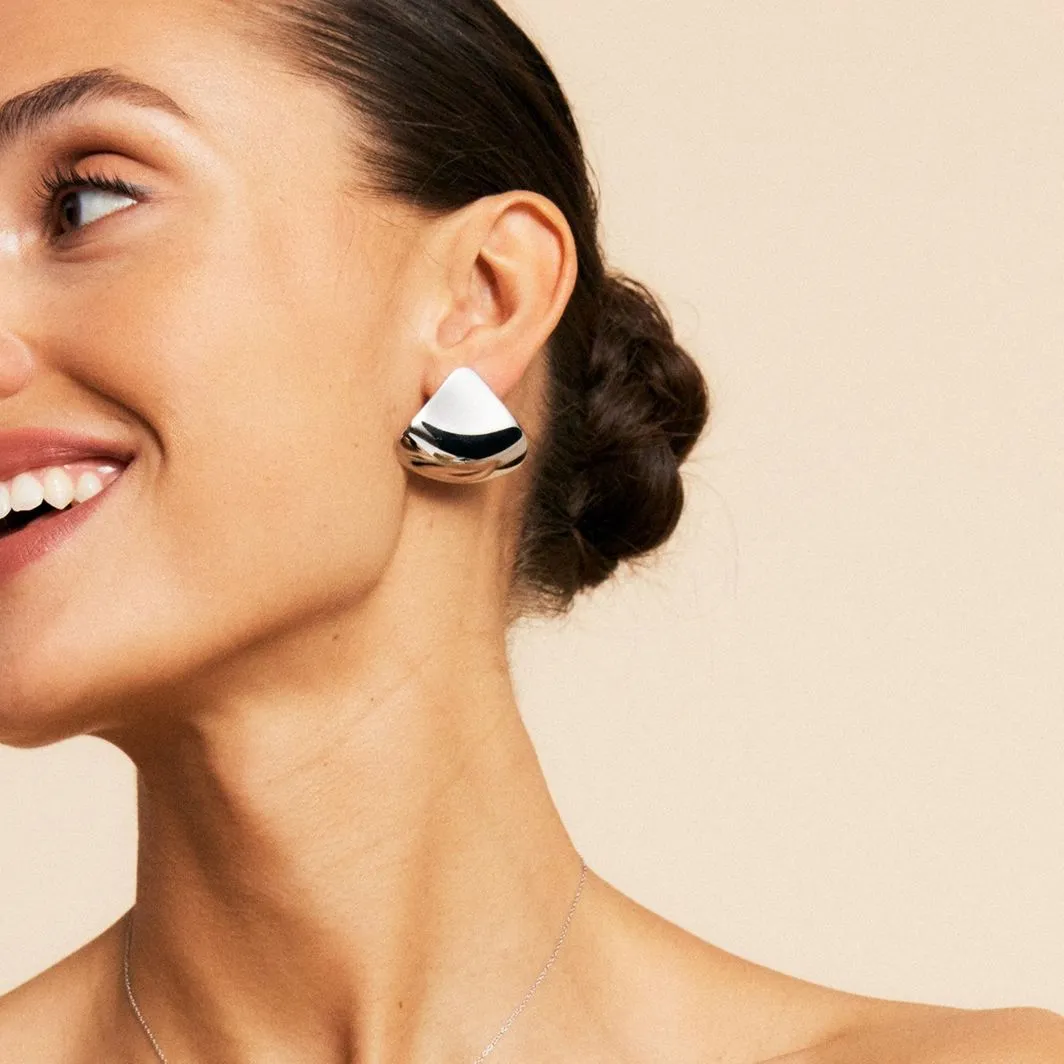 Melrose Studs Earrings -  Steel