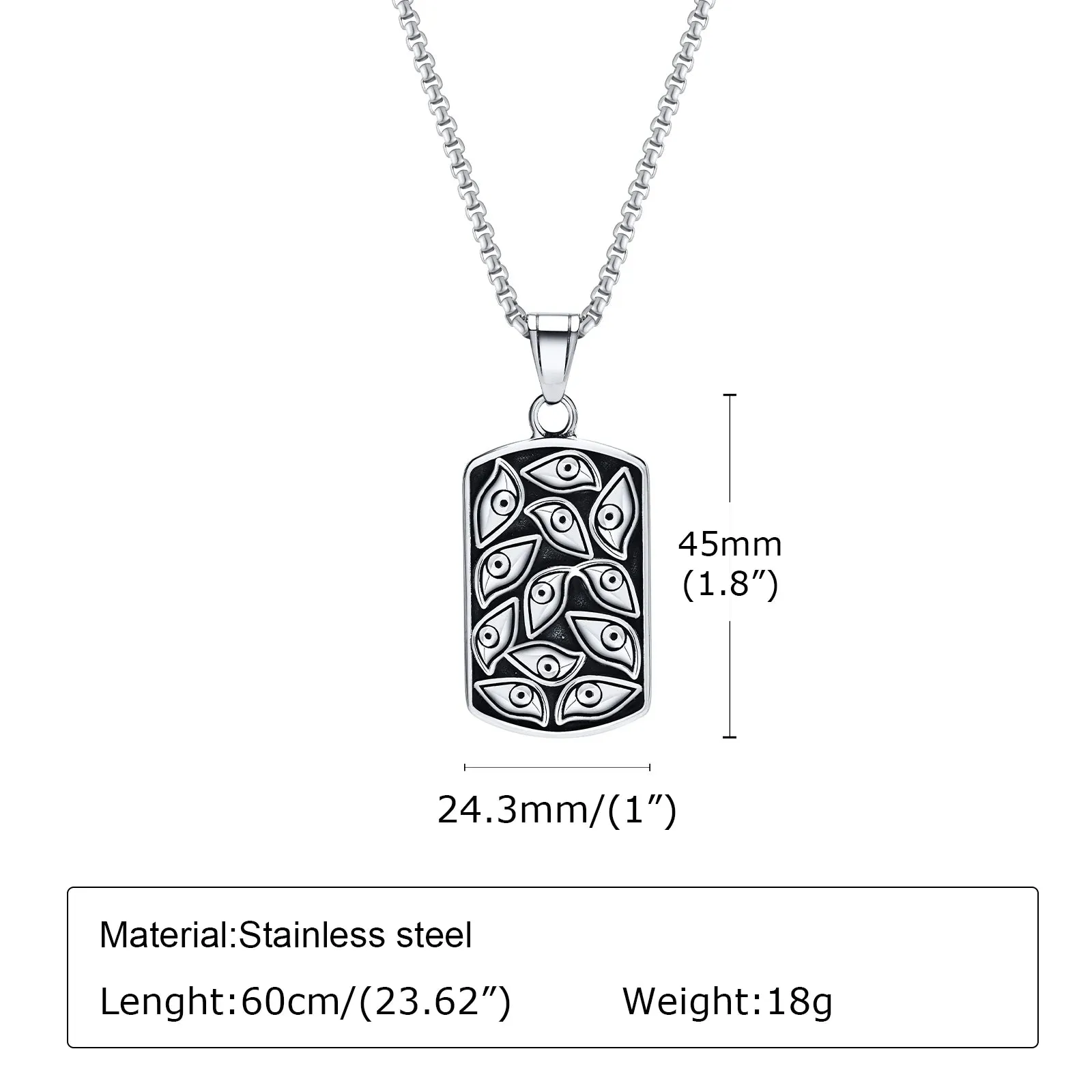 Men's Gothic Eye of the Devil Necklaces