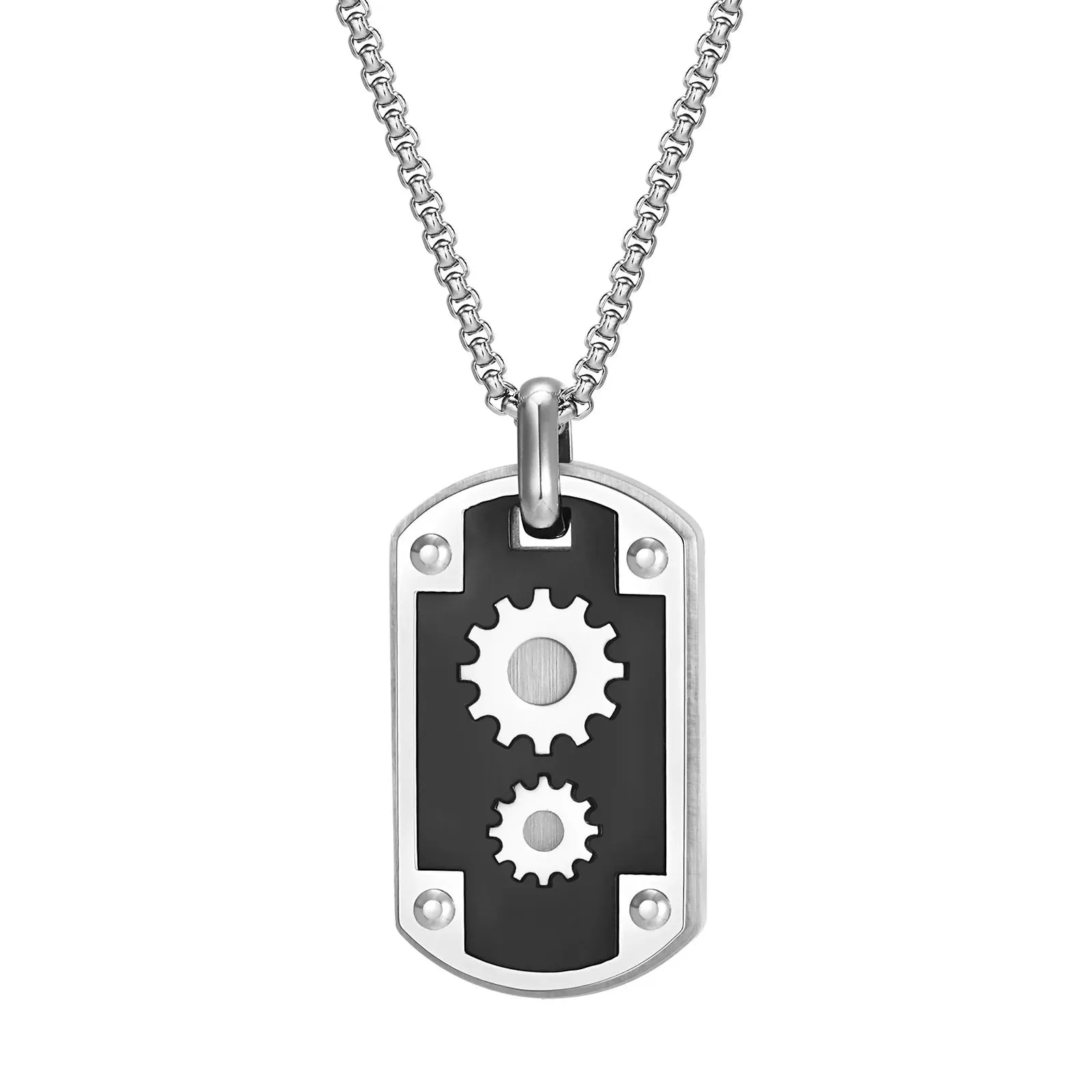 Mens Thick Dog Tag Necklaces Birthday Gifts