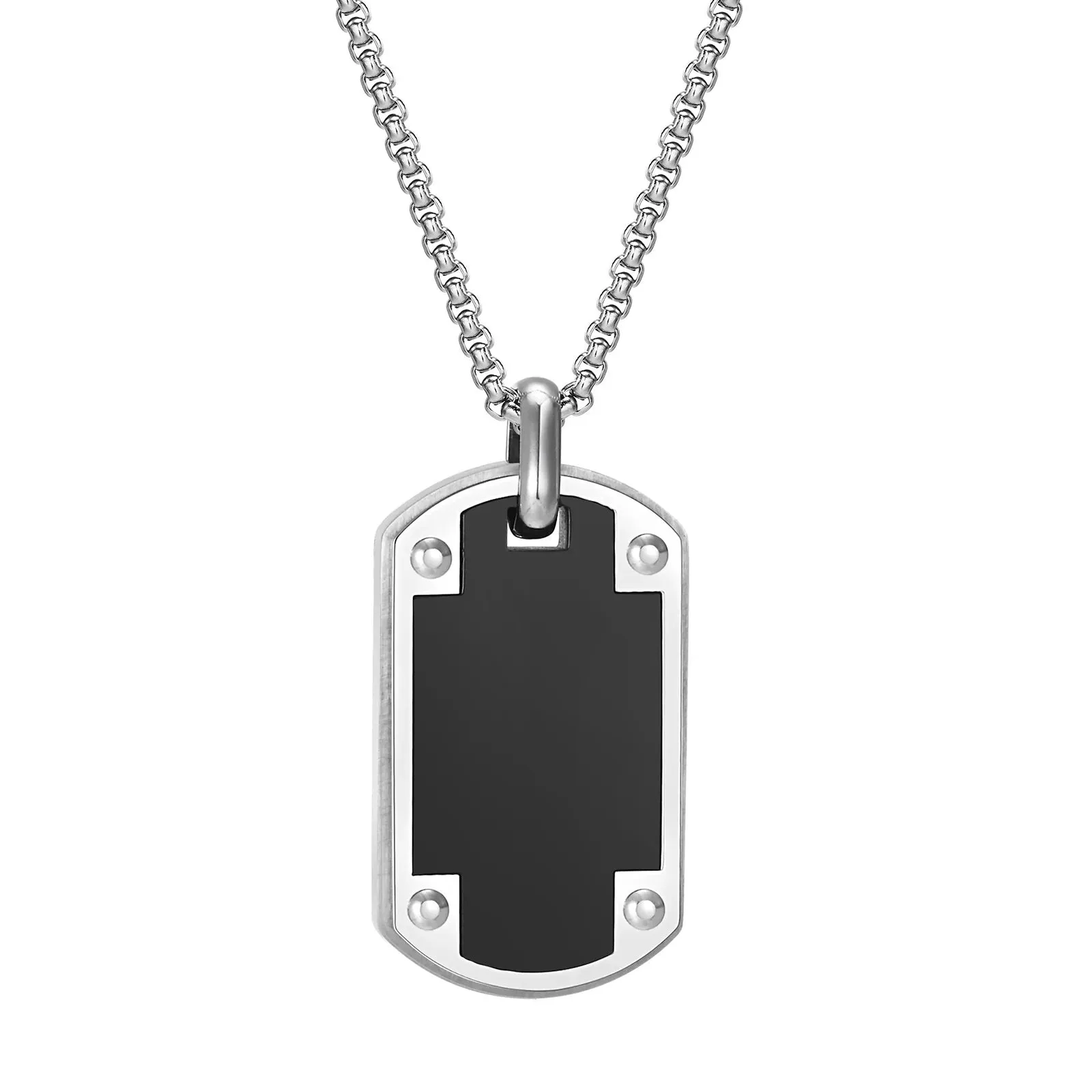 Mens Thick Dog Tag Necklaces Birthday Gifts