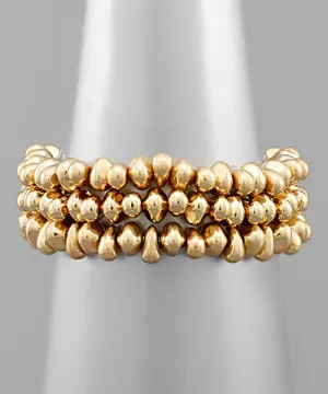 Metal set of 3 Bracelets