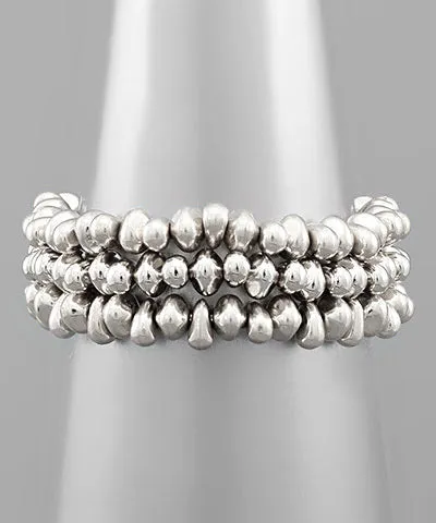 Metal set of 3 Bracelets