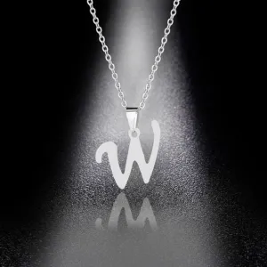 New Initial A-Z Letters Pendant Necklace
