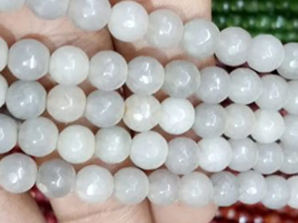 Off White Circular Agate Stones
