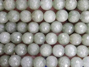 Off White Faceted Agate Stones