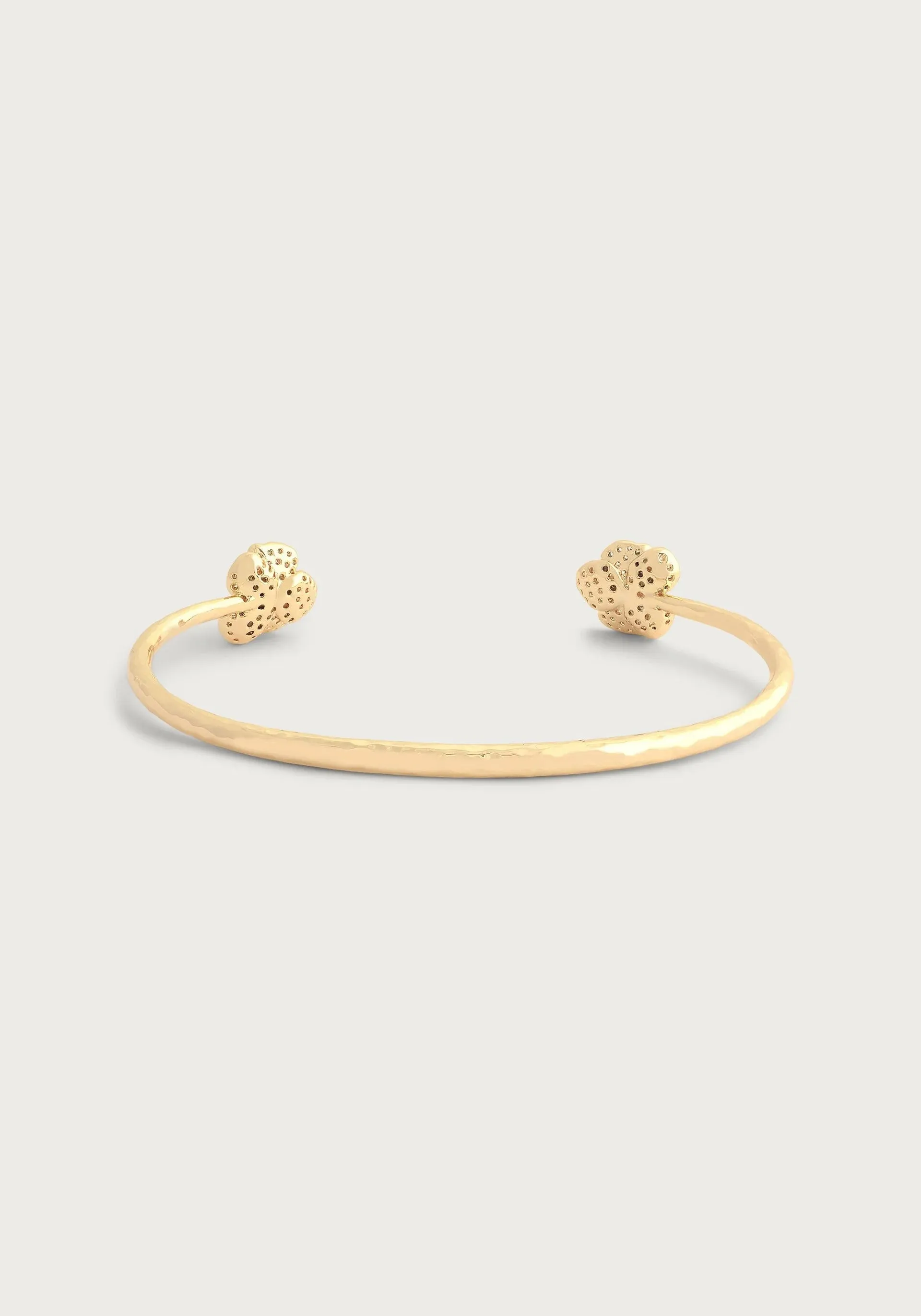 Orchid Pavé Clear Shimmering White Bangle