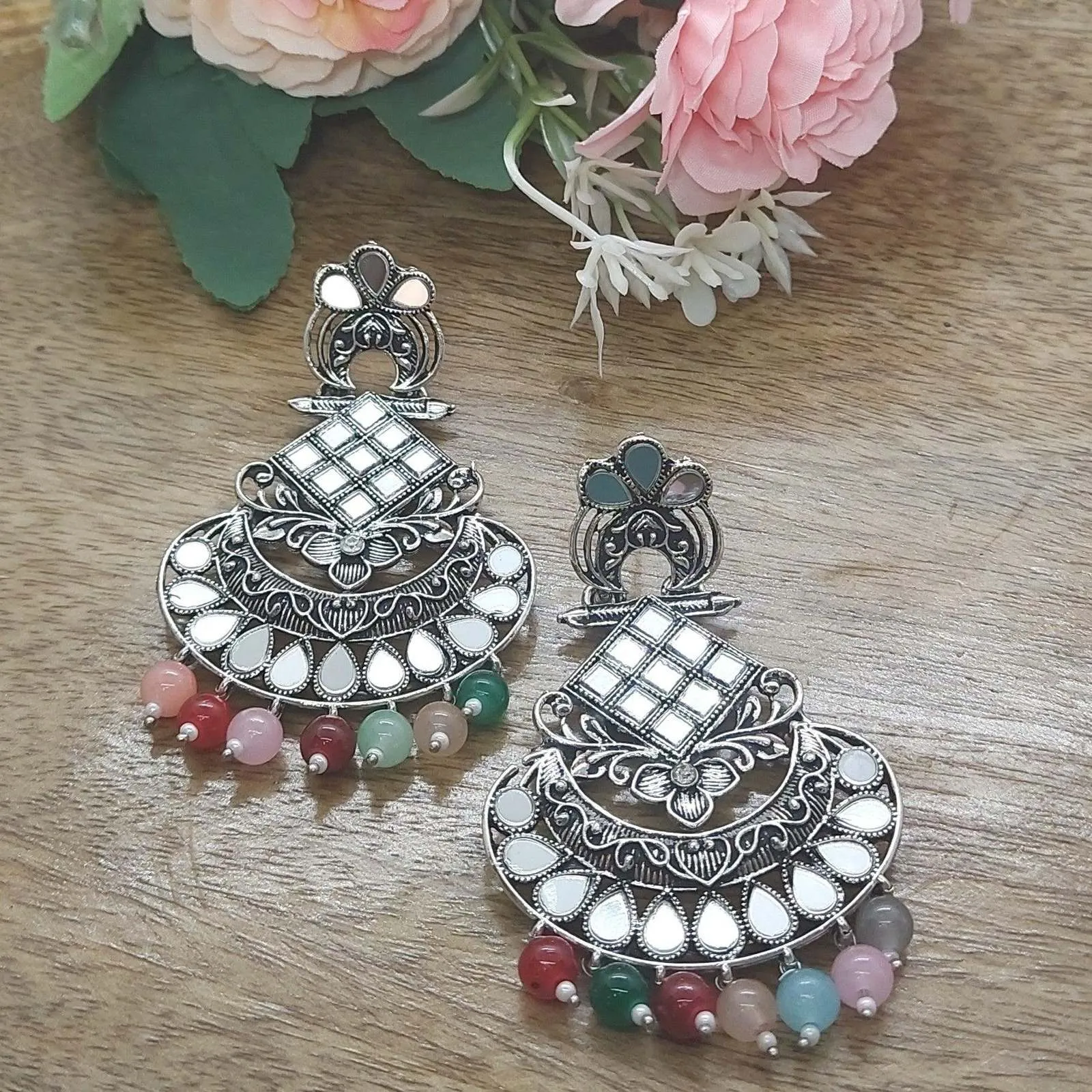 PARIDA-CONTEMPORARY MIRROR EARRINGS