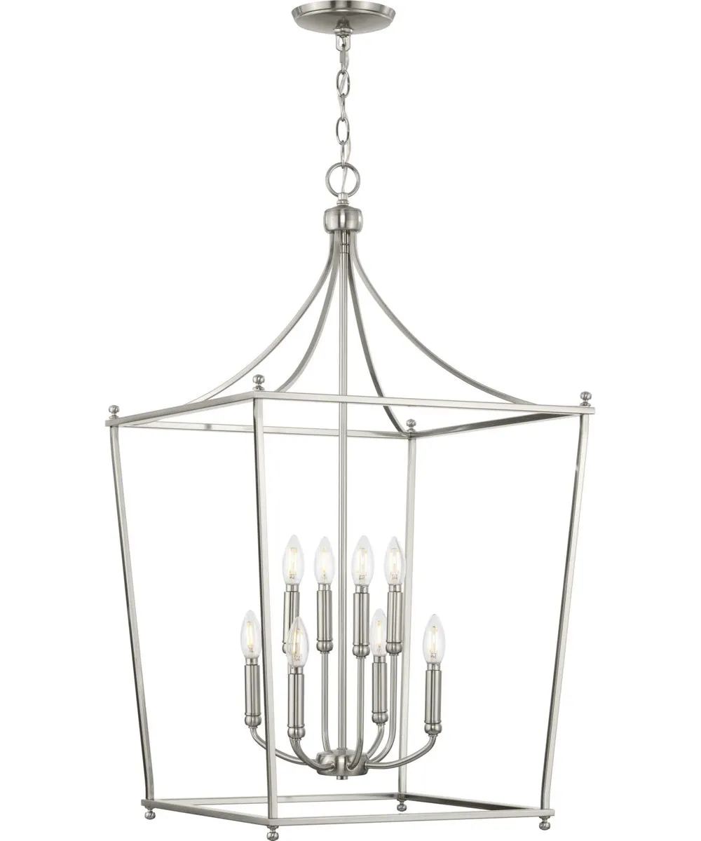 Parkhurst 8-Light New Traditional  Chandelier Foyer Light Brushed Nickel