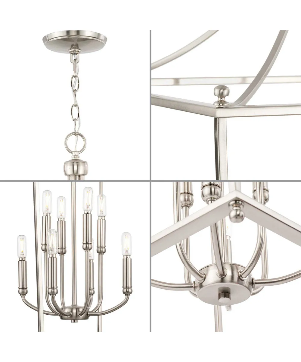 Parkhurst 8-Light New Traditional  Chandelier Foyer Light Brushed Nickel