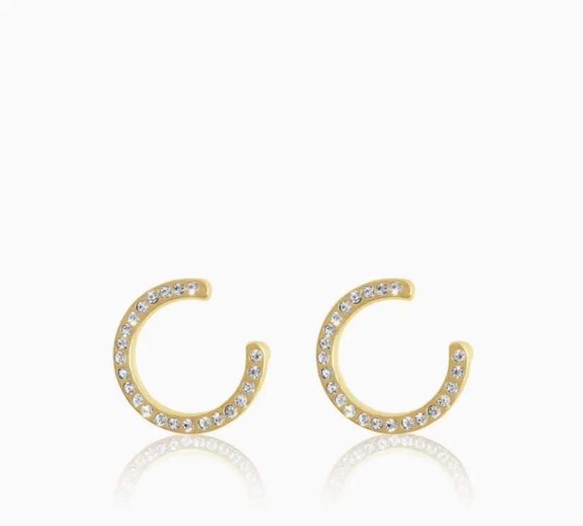 Pav Circle Earrings