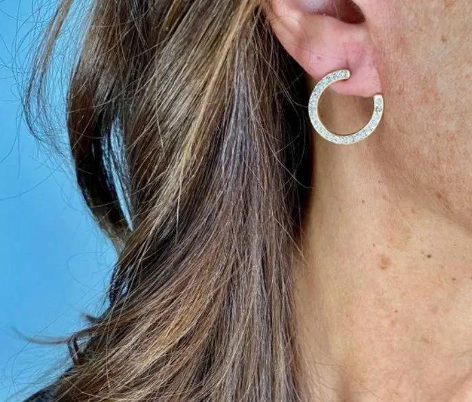 Pav Circle Earrings