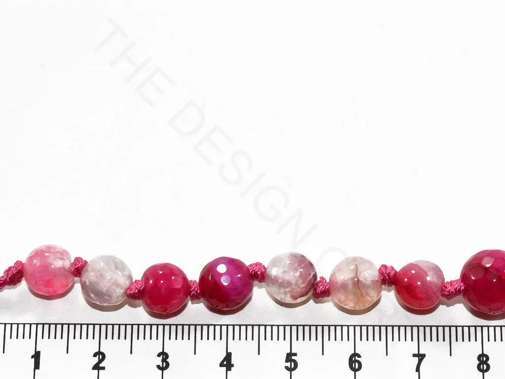 Pink Round Agate Stones