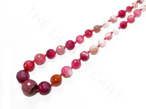 Pink Round Agate Stones