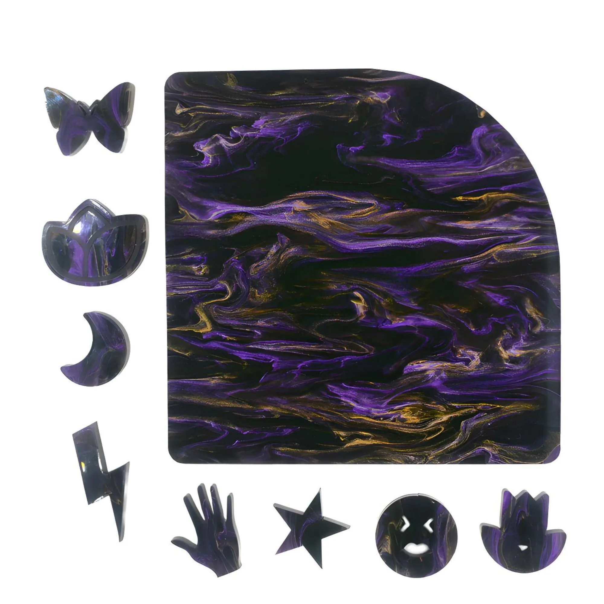 Royal Kingdom Shimmer Marble Pattern Acrylic Sheet