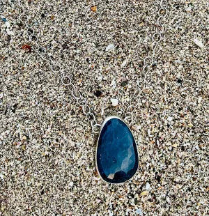 Sapphire and Silver Necklace