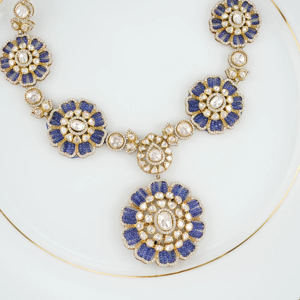 Sharuna Floral Necklace Set
