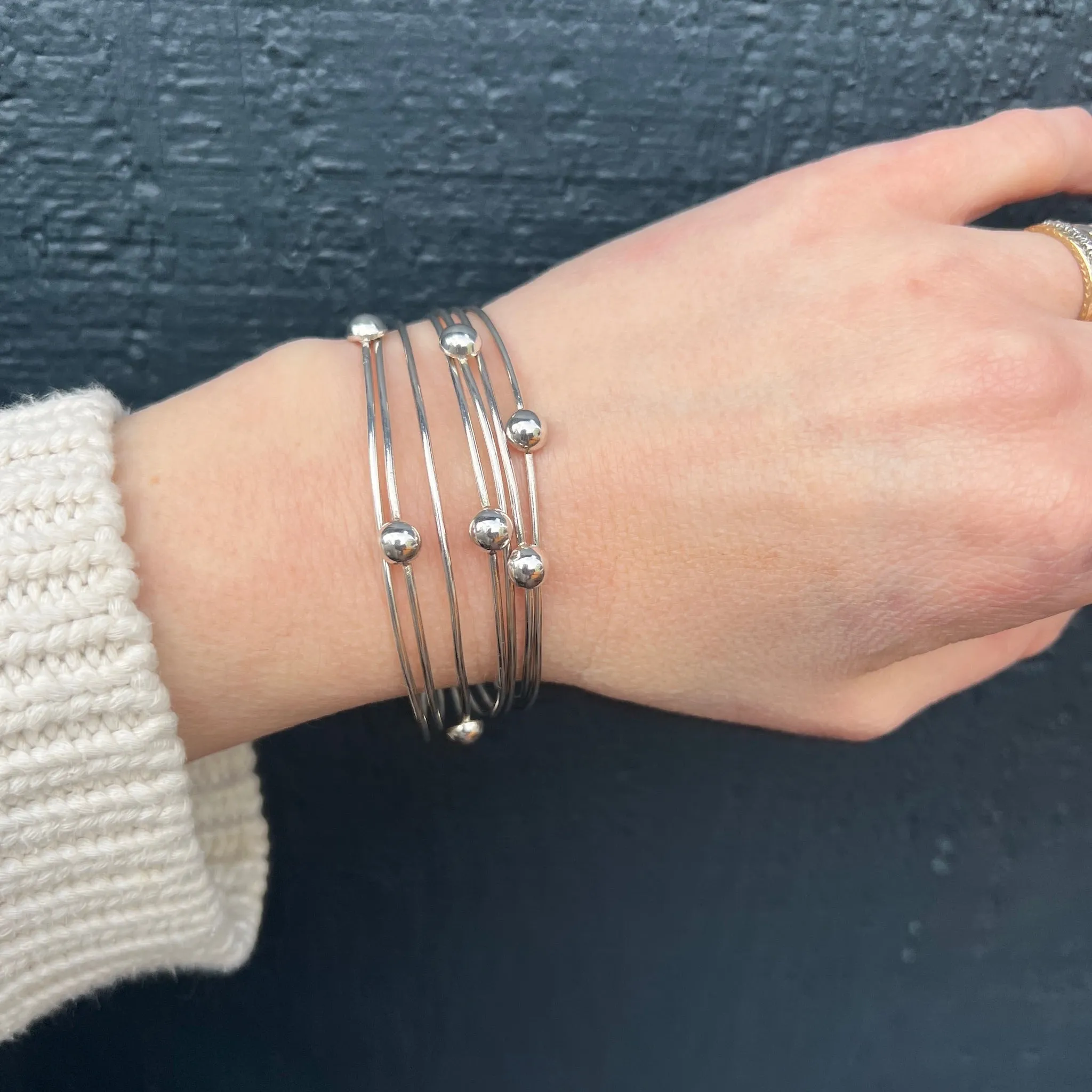 Sophisticated & Kinetic Sterling Silver Bracelet