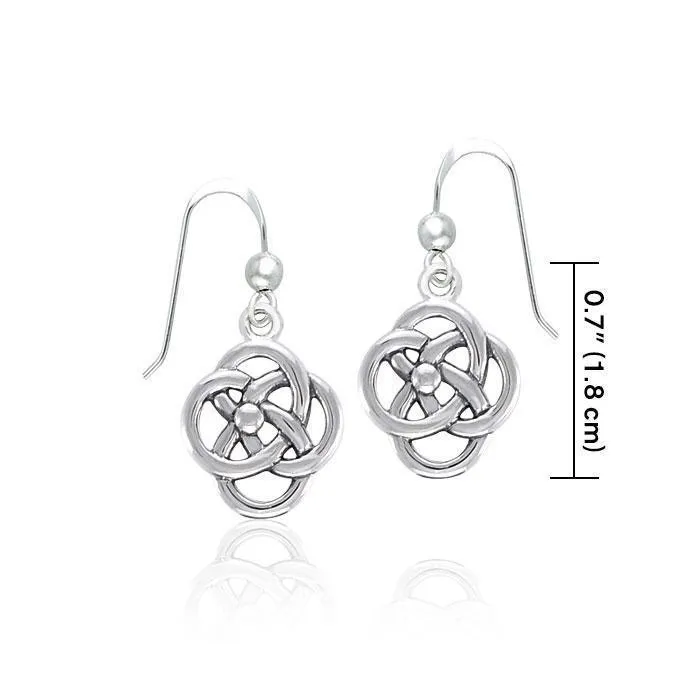 Spiral Celtic Contemporary Silver Earrings TER1318