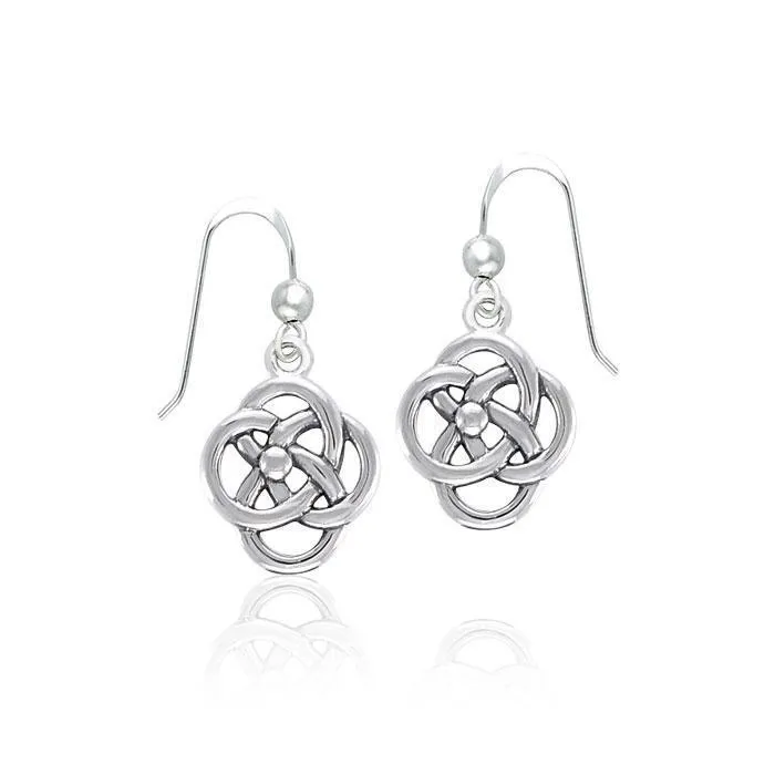 Spiral Celtic Contemporary Silver Earrings TER1318