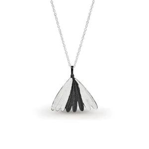 Sterling Silver Fantail Piwakawaka Feather Neckalce