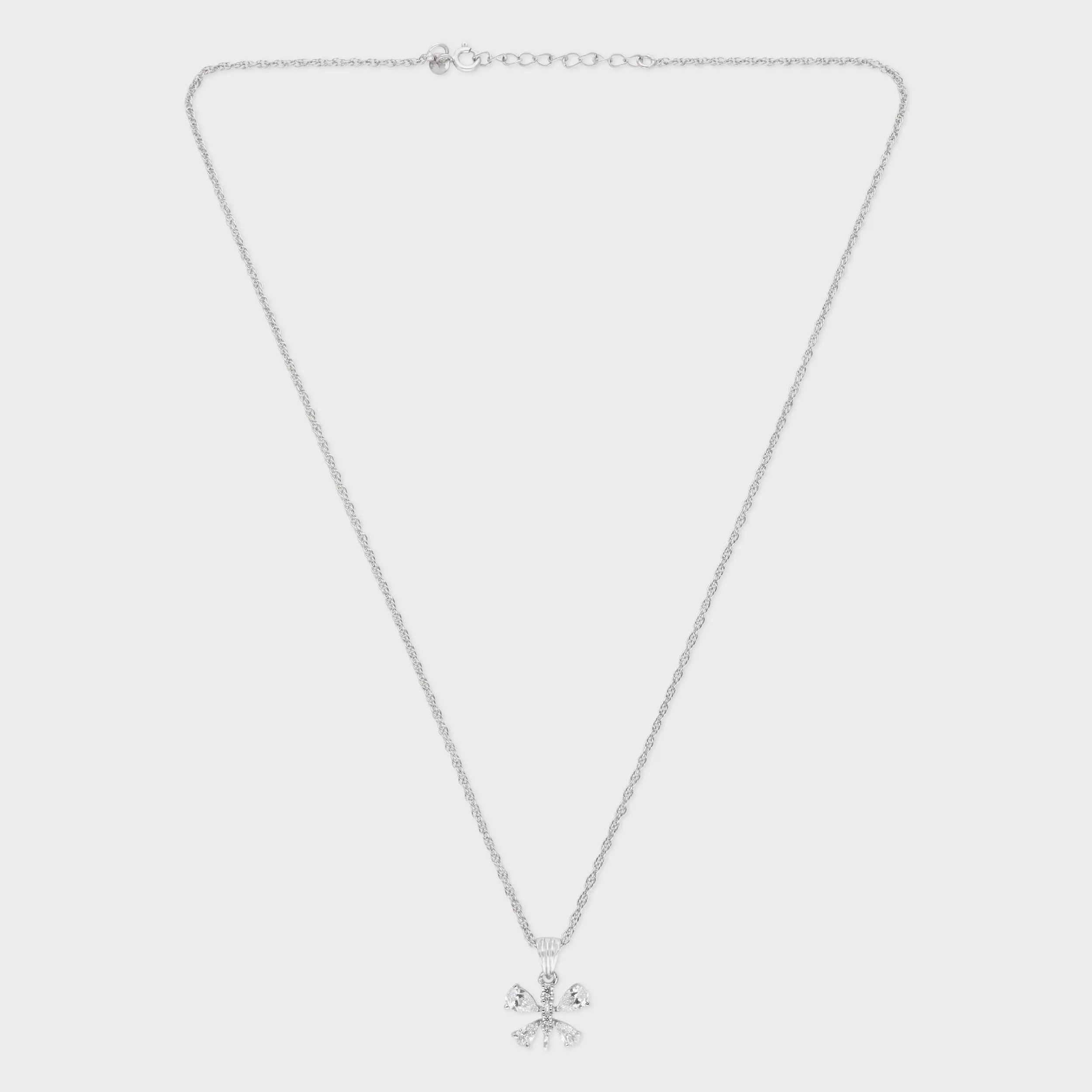 Sterling Silver Floral Blossom Pendant Necklace – A Symbol of Grace and Beauty | SKU : 0003579305, 0021424243, 0021424250
