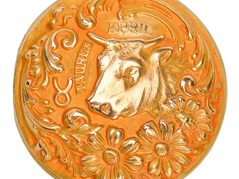 Taurus Zodiac Antique Locket by Sloan & Co.