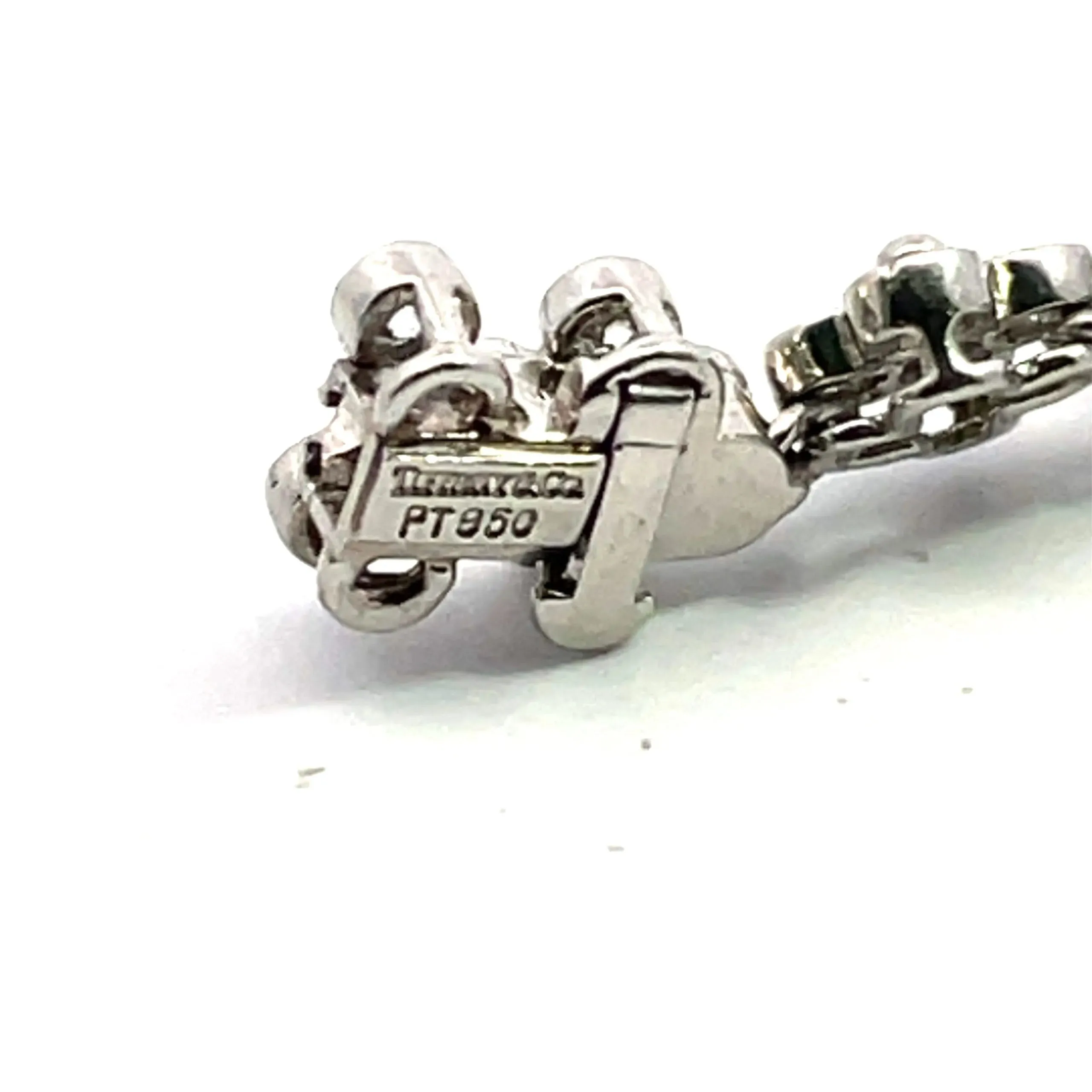 Tiffany & Co Platinum Diamond Quadrefoil Link Necklace