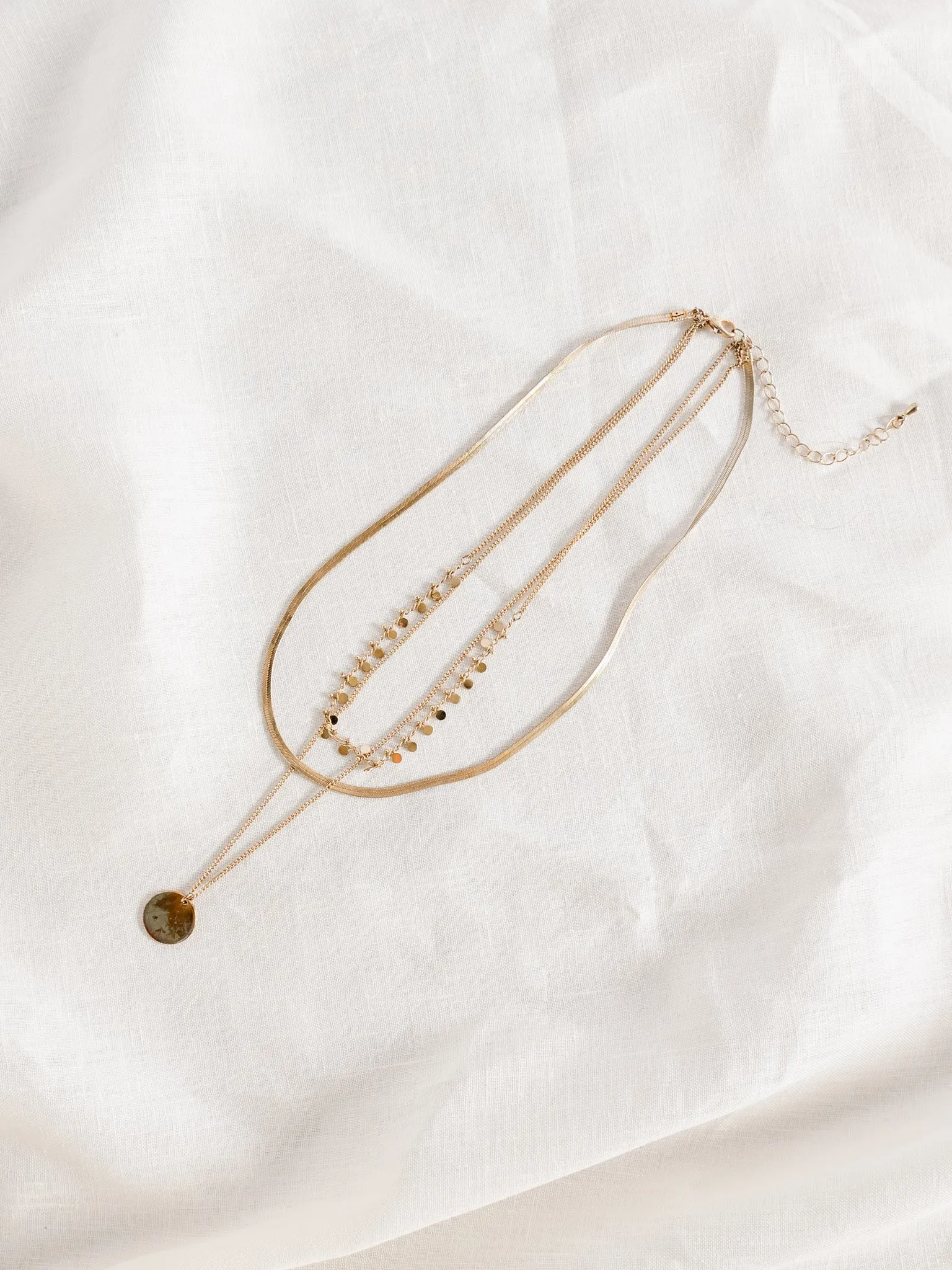 Vintage Multi-layered Handcrafted Golden Necklace