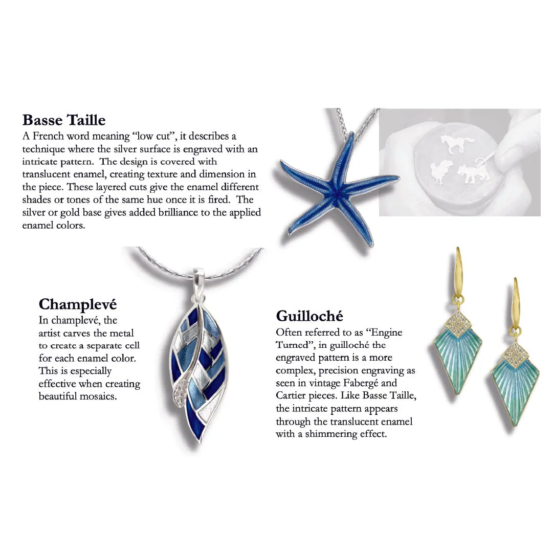 Whale Tail Ocean Wave Fusion Rhodium Plated 925 Chain Pendants