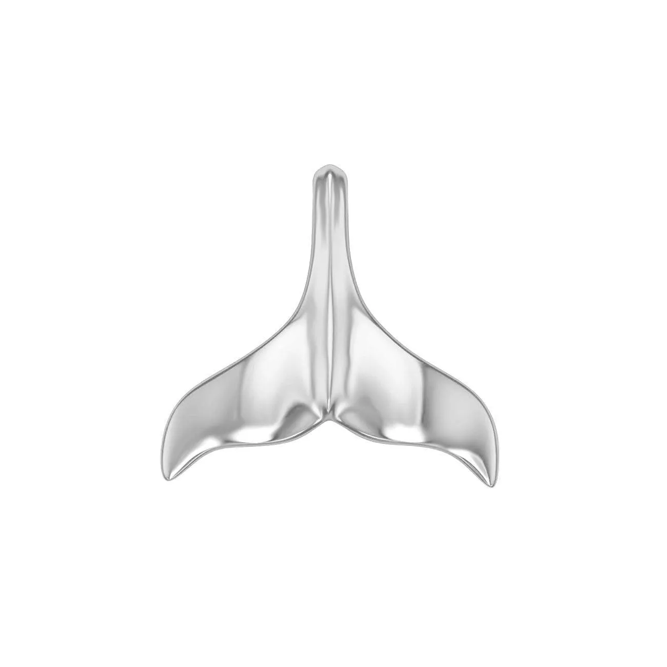 Whale Tail Silver Pendant MG481