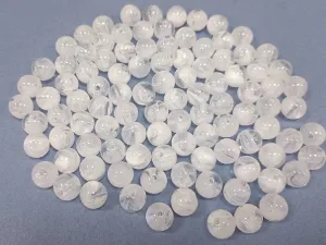 White Acrylic Ball Beads- 10 mm